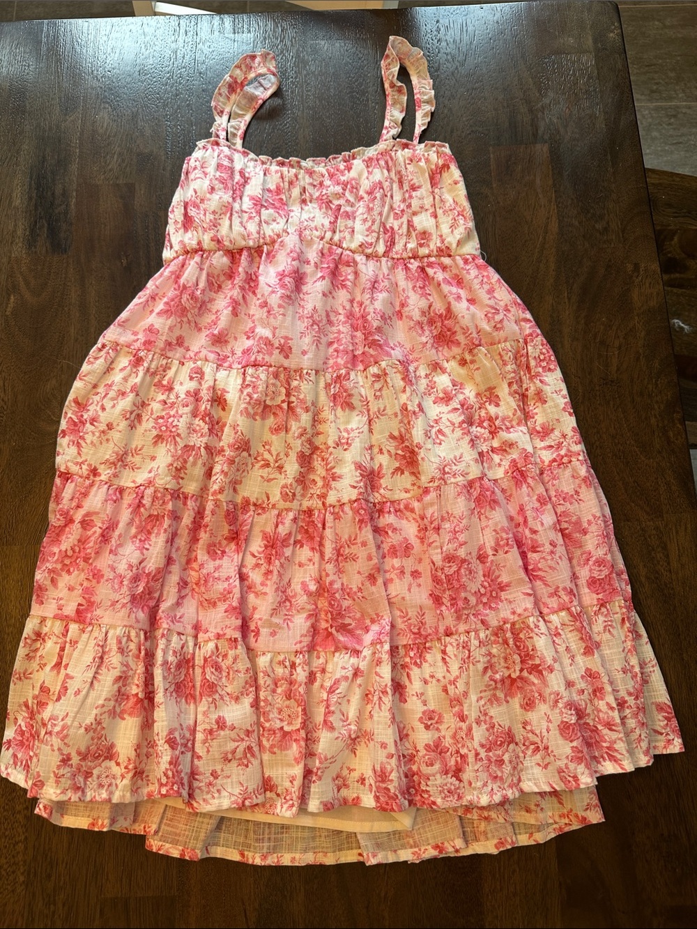 Altar'd State Pink Floral Tiered Sundress